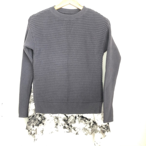 SIMPLY VERA Women’s Gray Knitted Sweater Tunic Dark Academia Size XS - Picture 3 of 9